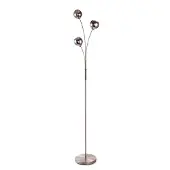 LumenXL Moderne Stehleuchte mit Rauchglas, 3-flammig - Campbell
