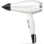 BaByliss 6704WE, AC, 27,7 m/s, 100 m³/h, Schwarz, Weiß, Einfarbig, Hängeschlaufe