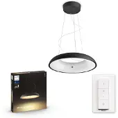 Philips White ambience Amaze Pendelleuchte, Intelligente Hängeleuchte, Bluetooth/Zigbee, Schwarz, LED, Metall, Nicht austauschbare(s) Leuchtmittel