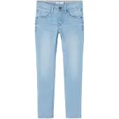 Name it Slim-fit-Jeans "NKMSILAS XSLIM JEANS 2002-TX NOOS" slim fit, Denim, Abriebeffekte, angesetztes Bündchen
