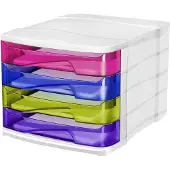Cep Schubladenbox HAPPY, 4 Schbe, bunt