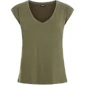 Pieces Kamala Kurzarm-t-shirt Mit V-ausschnitt