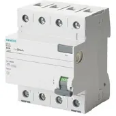 Siemens 5SV4344-0GV01 FI-Schutzschalter, 4-polig, Typ AC, In: 40 A, 30 mA, Un AC: 400 V 5SV43440GV01 - 18 Stück