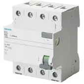 Siemens 5SV4342-0GV01 FI-Schutzschalter, 4-polig, Typ AC, In: 25 A, 30 mA, Un AC: 400 V 5SV43420GV01 - 18 Stück