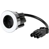 Kopp 939702017 VersaDOT - Einbausteckdose, GST-Stecksystem-Stecker, Farbe:weiß