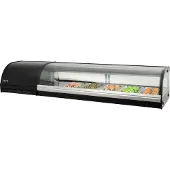 Saro Sushivitrine SV 1500, Kühlvitrine mit LED-Beleuchtung und digitaler Temperaturkontrolle, Maße (L x B x H): 390 x 1500 x 310 mm