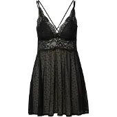 Hunkemoller Babydoll Beatriz Schwarz