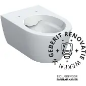 Geberit iCon Wand-WC Tiefspüler weiß Rimfree, geschlossene Form, EFF3, 1 Stk.