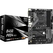 Asrock B450 Pro4 R2.0, AMD, Sockel AM4, AMD Athlon, AMD Ryzen 3000 Series, AMD Ryzen 5000 Series, DDR4-SDRAM, 128 GB, DIMM