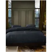 Essenza Satin Bettwäsche-Garnitur Minte Farbe Nightblue Größe 155x220+80x80
