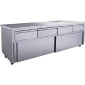 Saro Schiebetürenschrank mit 4 Schubladen, 1800x700mm
