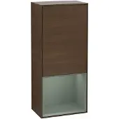 Villeroy & Boch Villeroy und Boch Finion Seitenschrank G550GMGN 41,8cm, rechts, Emotion, Regal unten Olive Matt, Walnut veneer