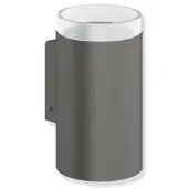 Hewi System 900 Glasbecher 900.04.00060SC pulverbeschichtet dunkelgrau perlglimmer tiefmatt, zylindrisch, mit Halter