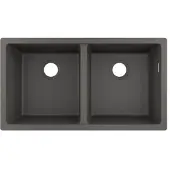 Hansgrohe S51 S510-U770 Unterbauspüle 370/370, Steingrau
