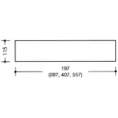 Hewi 477 Glasplatte 477.03.533 Klarglas, 287mmx115mmx8mm