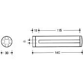 Hewi 477.03.510 92 Glasplattenhalter m. Distanzstück,