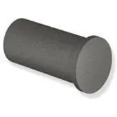 Hewi System 162 Einzelhaken 162.90.01060SC 35mm lang, d= 18mm, pulverbeschichtet, dunkelgrau, perlglimmer tiefmatt