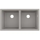 Hansgrohe S51 S510-U770 Unterbauspüle 370/370, Betongrau