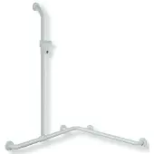 Hewi Duschhandlauf mit verschiebbarer Brausehalterstange suizidhemmend, Polyamid, 1250x762 mm