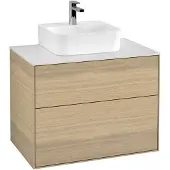 Villeroy & Boch Villeroy und Boch Finion Waschtischunterschrank G08100, 800x603x501mm, mit LED- Beleuchtung, Abdeckp