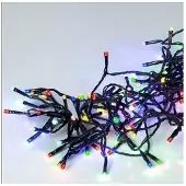 Star Trading LED Lichterkette - Serie LED - 160 bunte LED - L: 16m - schwarzes Kabel - für Innen und Außen