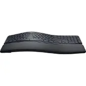 Logitech ERGO K860 Split for Business, Volle Größe (100%), Kabellos, Bluetooth, Halbmechanischer Schlüsselschalter, AZERTY, Graphit