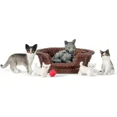 Lundby Katzen Puppenhaus Zubehör Set - Katzen Spielzeug
