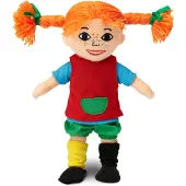 Peppi Pitkätossu Pippi Puppe, 18 cm