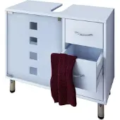 VCM Waschtischunterschrank Darola 58 x 67 x 30 cm , Farbe Weiß