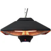 Outsunny Terrassenheizung Deckenheizung mit LED-Beleuchtung Fernsteuerung 2000 W 842-062
