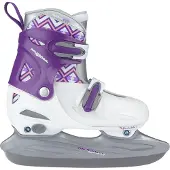 Nijdam Hard Boot Adjustable Figure Skating Ice Skates Girls Weiß EU 27-30
