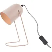 Leitmotiv - Tischleuchte Enchant - Zartrosa - 30x18cm Tischlampe - Nachttischlampe, Wohnzimmer, Schlafzimmer