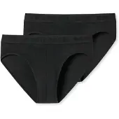 Schiesser Slips 2er-Pack Basic Kids in Schwarz | Gr.: 176
