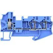 Siemens 8WH21032BG01 Hybrid-Durchgangsklemme Schraub und 2x Zugfederanschluss Querschnitt: 0, 08-4mm2 - 50 Stück