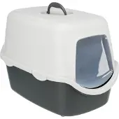 Trixie Katzentoilette Vico mit Haube - Aquamarin / Weiß