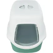 Trixie Katzentoilette Vico mit Motiv - grün/weiß