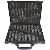 Projahn Spiralbohrer-Set BASIC, HSS-G, 170-teilig, Ø 1-10 mm / 0,5 mm Schritte, in Bohrerkassette