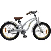 Volare Miracle Cruiser Kinderfahrrad - Mädchen - 18 Zoll - Weiss - Prime Collection