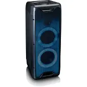 Lenco PA-200BK - PA-Anlage - 100 Watt RMS - Bluetooth - Frontbeleuchtung - Fernbedienung