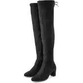 LASCANA Overkneestiefel Slouchy Boots, Langschaft Stiefel, Schlupf-Boot, schwarz Größe 40