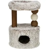 vidaXL Kratzbaum Harvey - weiß-schwarz - 73 cm