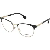Burberry Damen BE1355 SOPHIA 1109 Rahmen von BRILLEN Metall Gold Transparent Quadratisch Normal