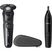 Philips SHAVER Series 5000 S5588/26 Elektrischer Nass- und Trockenrasierer, Rotationstrasierer, Schwarz, SteelPrecision blades, LED, SH71, 2 Jahr(e)