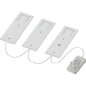 Arcchio Nortra LED-Unterbauleuchte 3er-Set Alufarben - , Nortra, dimmbar, Metallisch, für Wohnzimmer, Metall, Modern
