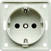 Hager 941952502, Typ F, 1 Modul(e), Schrauben, Weiß, Matt, IP44