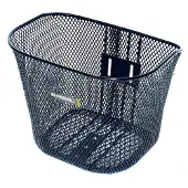 Basil Toronto, Vorderseite, Fahrradkorb, Stahl, Schwarz, 5 kg, 260 mm