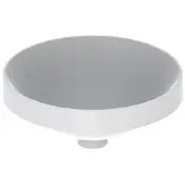 Geberit Einbauwaschtisch VariForm d 40cm, o HL, o ÜL, rd, Unters. glas./we
