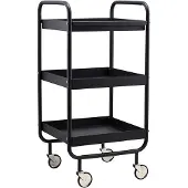 House Doctor Rollwagen aus schwarzem Metall