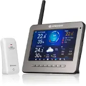 Bresser WLAN Funk Wetterstation 7-in-1 Profi HD TFT Display Außensensor Innen Außen Temperatur Luftfeuchtigkeit Wind Regen UV