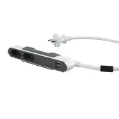 Allocacoc PowerBar USB, Typ C, Grau, Weiß, CE, RoHS, 2 AC-Ausgänge, 230 V, 5 V